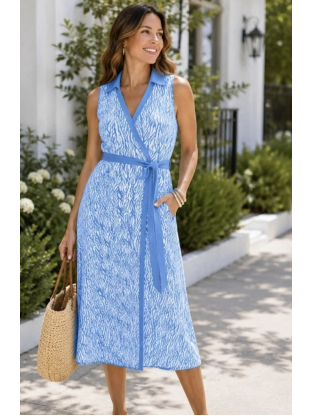 DVF Diane Von Furstenberg Target Sweater Wrap Midi Dress NWT XS